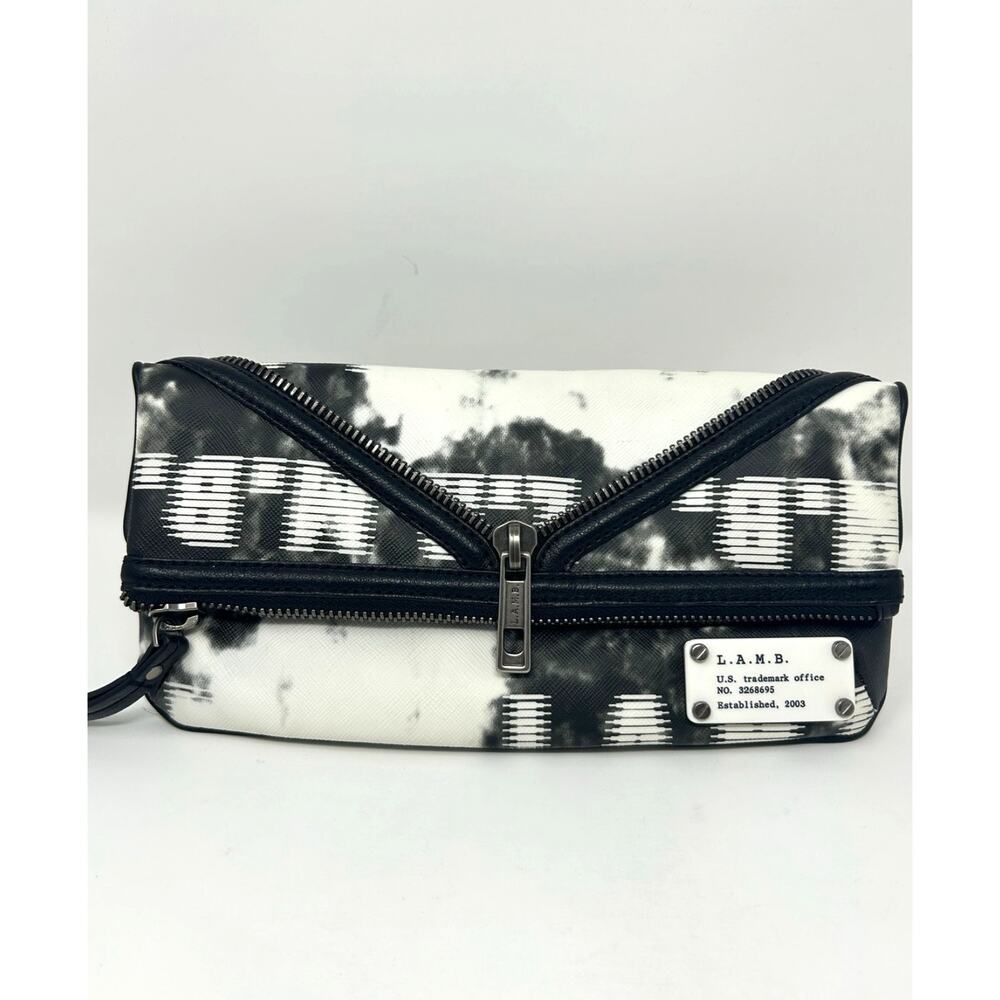 L.A.M.B. Gothic Lace Fold Over Clutch